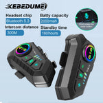 P10 2X Motorcycle Helmet Intercom (2-Rider, 300m, IPS6, BT 5.3)